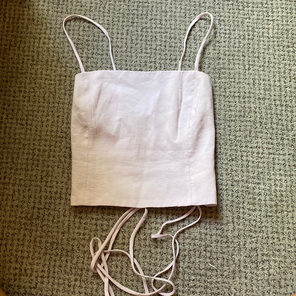 Light Purple/Violet Tie Back Zara Top